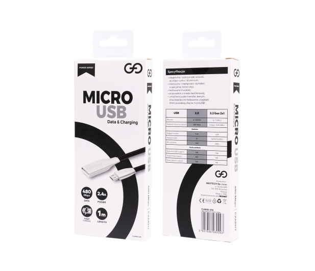 VIGGO DESIGN USB-microUSB 1m Czarny - 1457507 - zdjęcie 4